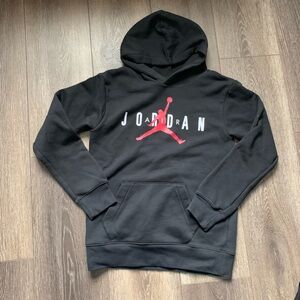 Air Jordan Black Hooded Sweatshirt Kids Size Large L